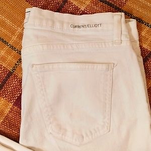 SALE! CURRENT/ELLIOTT 'STILETTO SUGAR' WHITE SKINNY JEANS